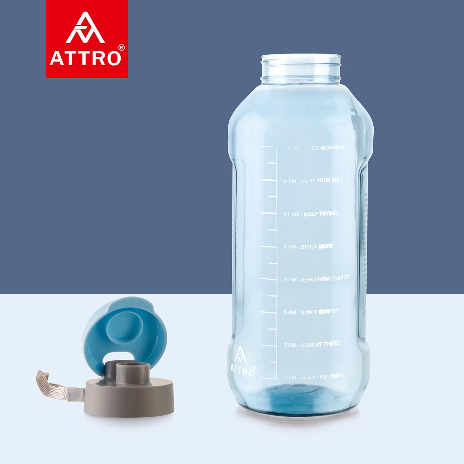 ATTRO Ultra Pro 2 Motivational 2L BPA-Free Water Bottle